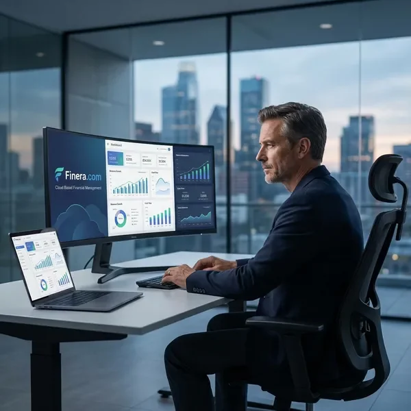 CFO using cloud computing financial analytics platform